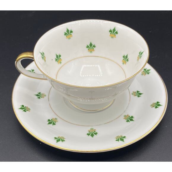 Eschenbach Bavaria Germany, Gold Trim: Cream Soup & Saucer Set - Picture 2 of 6